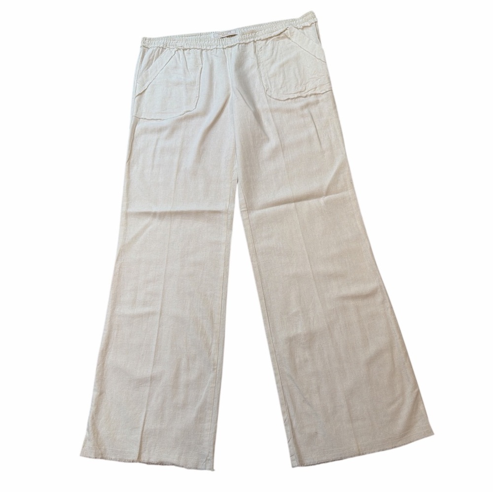 Lucy Love Cream Color Wide Leg Pants